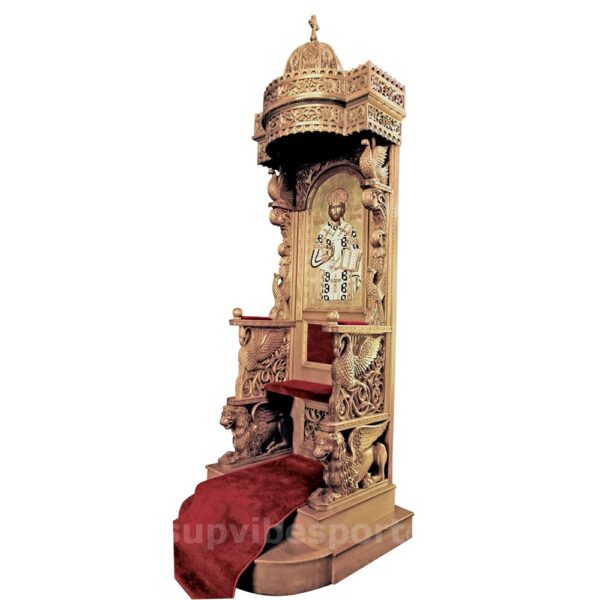Δεσποτικός Θρόνος μπαρόκ ρυθμού 105x120x320